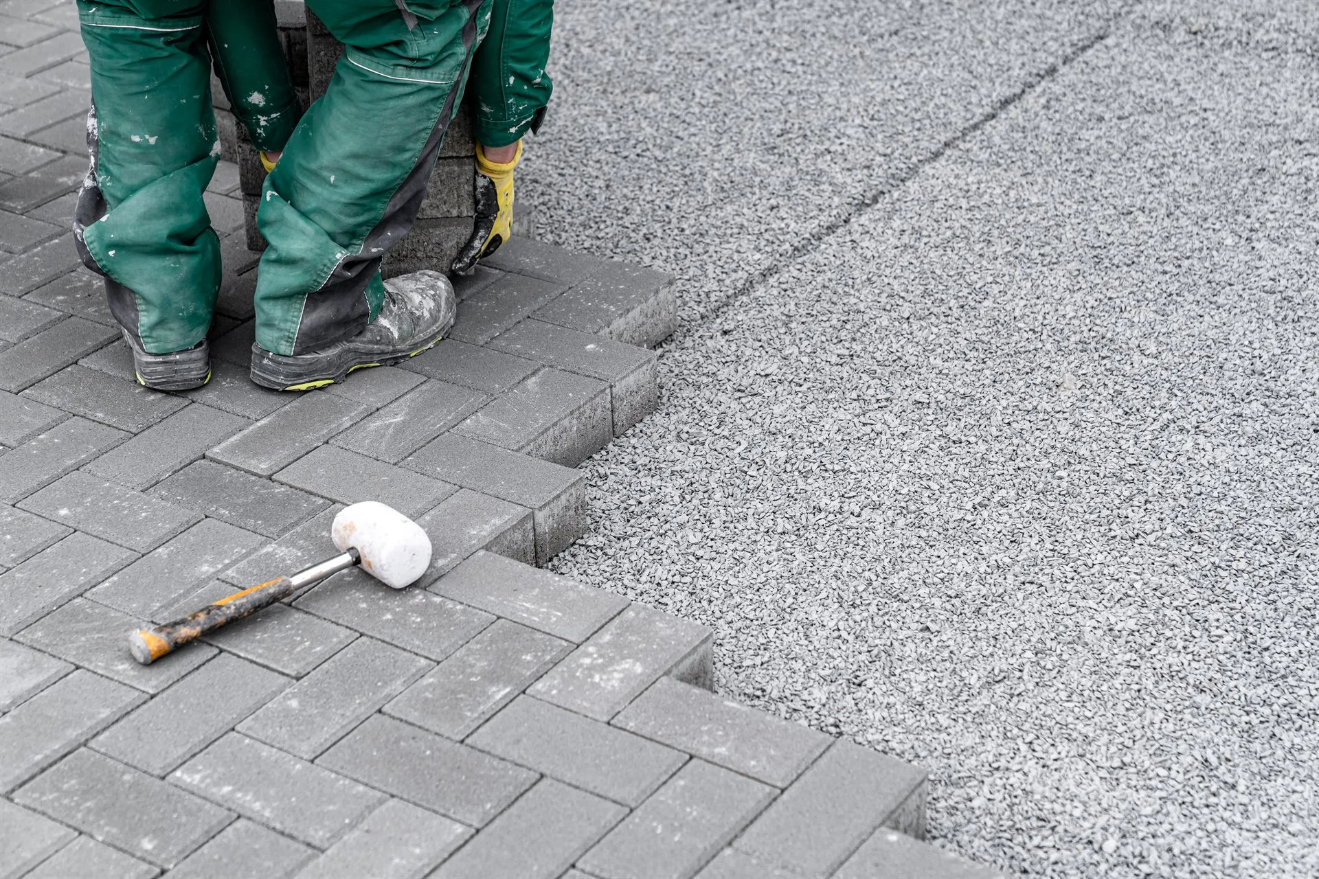 Block-Paved Driveway Installation specialists in action
