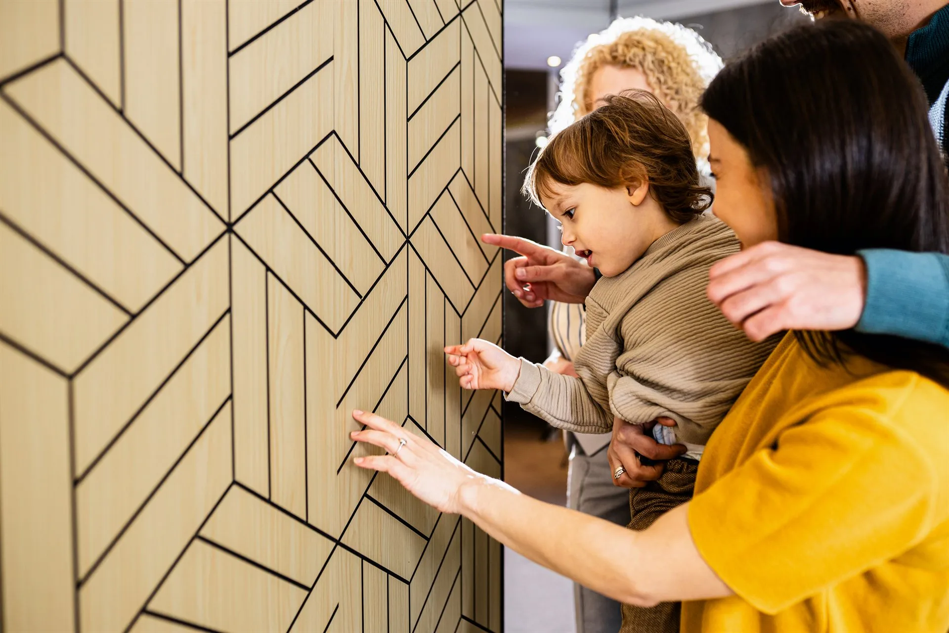 Feature Wall Wallpapering specialists in action