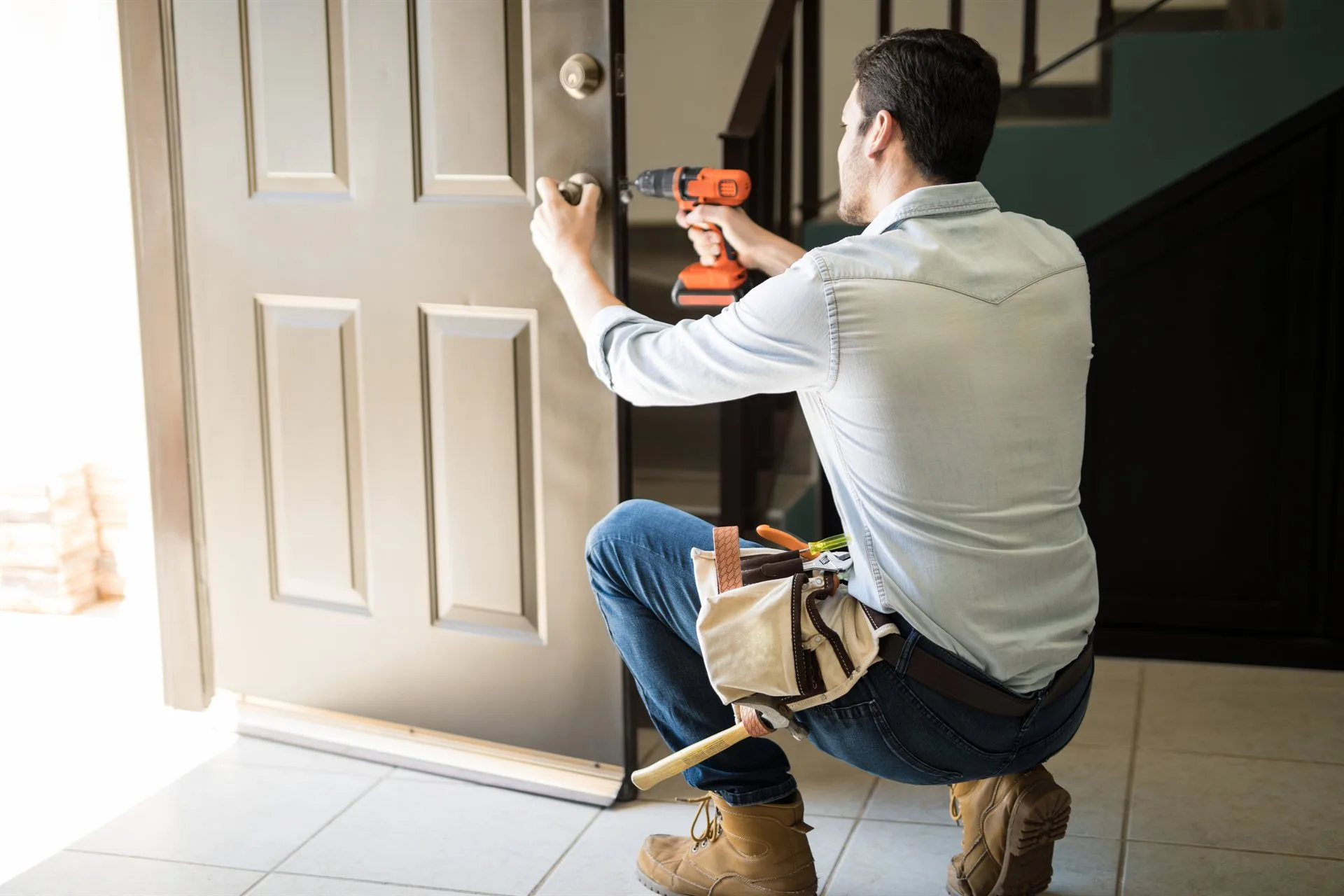 Internal Door Fitting specialists in action