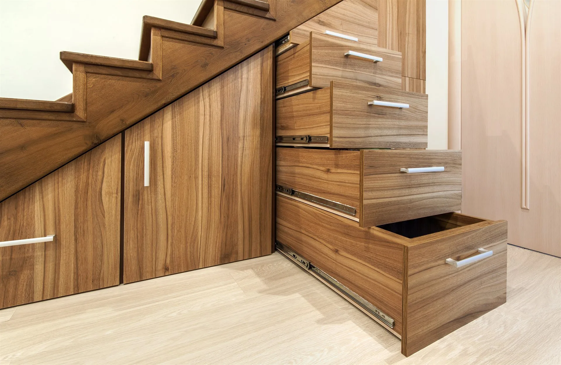 Under-Stairs Custom Storage specialists in action